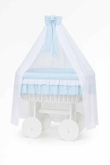 BellaFurn Baby handgeweven wicker ledikant - wieg - licht en veilig voor baby's tot 9 maanden
