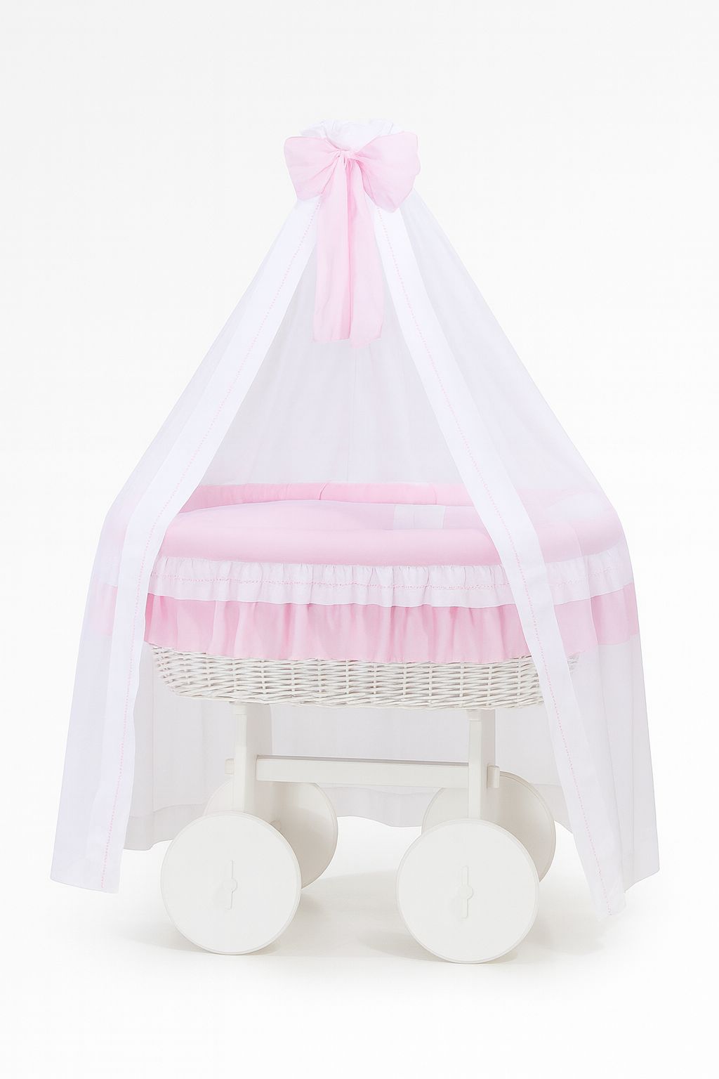 Wickelmand deluxe Bellamy - handgevlochten wieg - comfort en veiligheid voor baby's