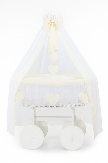 Wicker Babywieg Deluxe Amelie - Handgeweven en eco-vriendelijk - Optimale rust en veiligheid