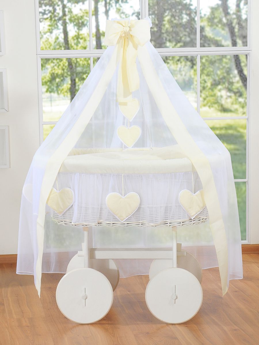 Wicker Babywieg Deluxe Amelie - Handgeweven en eco-vriendelijk - Optimale rust en veiligheid