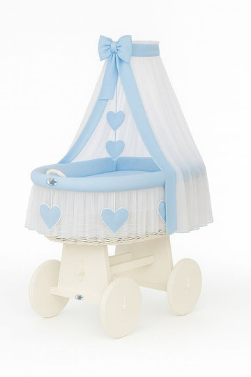 Wicker mandje voor baby - handgeweven wiegje - veilig en comfortabel slaapplekje