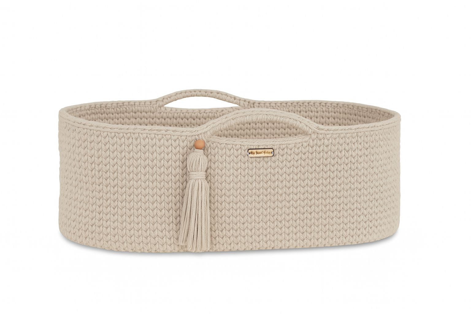 Handgjord babykorg – spjälsäng – inklusive antibakteriell madrass för optimal hygien