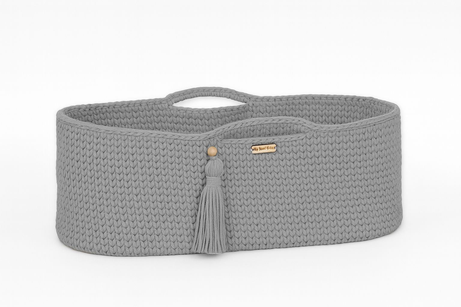 Handgjord spjälsängskorg - antibakteriell madrass, komfort och skydd för din bebis