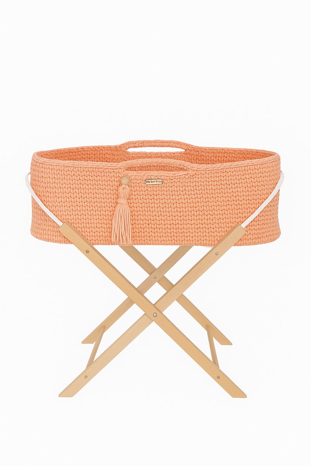 Boho babykorg - handgjord spjälsäng - inkluderar antibakteriell madrass för extra hygien