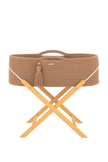 Handgjord babykorg - liggdel - andningsbar bomull, robust och inklusive träställ