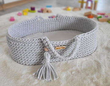 BOHO dockkorg - bomullskorg - handgjord och stabil för timmar av skoj