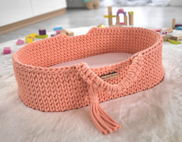 BOHO bomullsdockkorg - dockvagga - handgjord och hållbar bomull