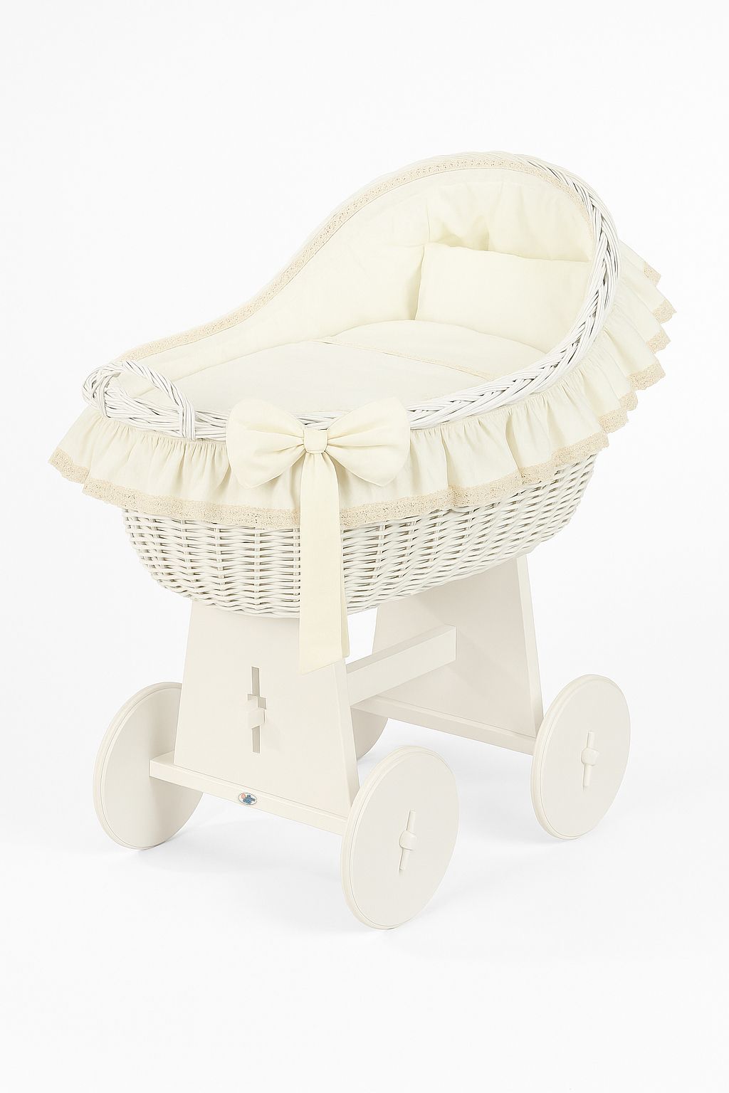 Wicker wieglade, handgeweven mand, veilige en comfortabele slaapomgeving voor baby's