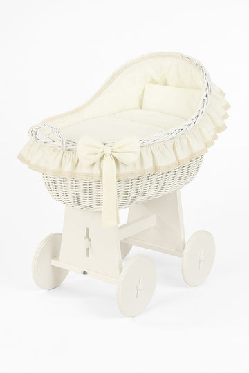 Wicker wieglade, handgeweven mand, veilige en comfortabele slaapomgeving voor baby's