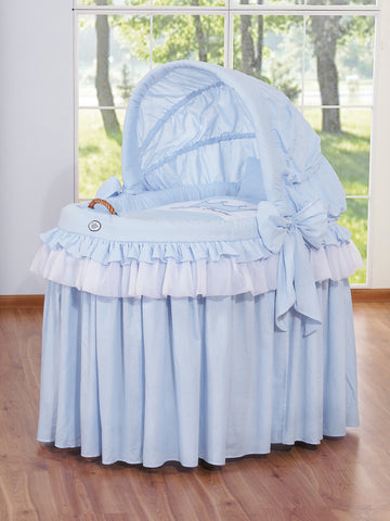 Wieg Capuchonbedje - Rieten bedje - Groot en comfortabel met antiallergisch matras