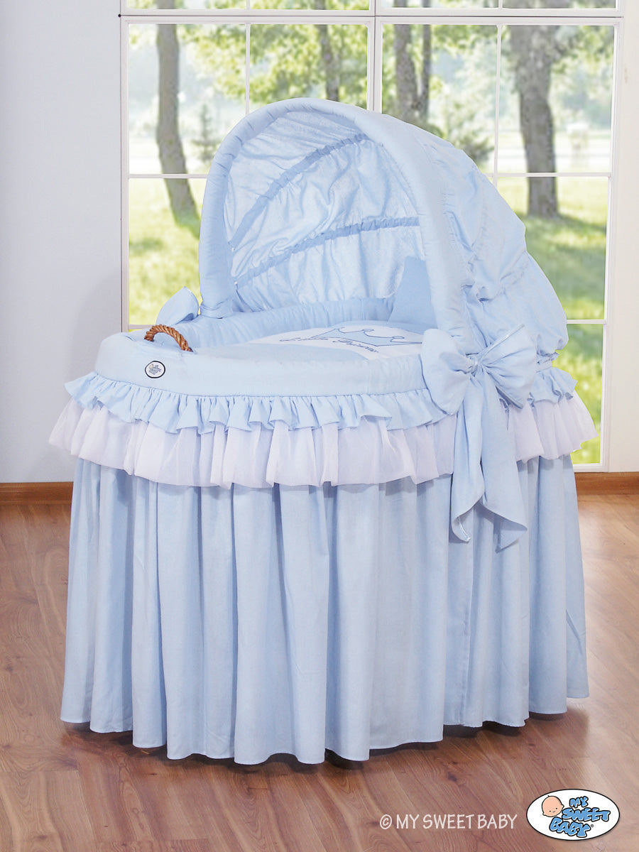 Wieg Capuchonbedje - Rieten bedje - Groot en comfortabel met antiallergisch matras