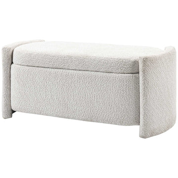 Opbergbank - Schoenenbank met Kussen | Kleur: Crème | Afmetingen: 105x44x45.5 cm