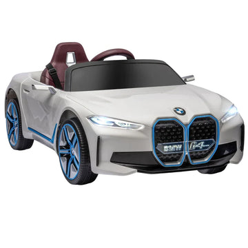 Elektrische kinderauto met afstandsbediening | Kleur: Wit | Afmetingen: 67x115x45 cm