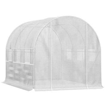 Foliekas - Tunnelkas voor planten | Kleur: Wit | Afmetingen: 200x295x200 cm