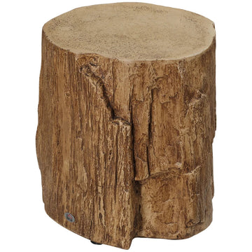 Houten boomstam bijzettafel - Rond tafeltje | Kleur: Natuurlijk hout | Afmetingen: 37x37x43 cm