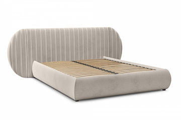 Galin Slaapkamerbed 180x200 met Opbergruimte - Beige Chenille | Maat: 180x200 cm
