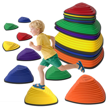 9-delige balansstenen - Stapelbare stapstenen voor kinderen | Kleur: Meerkleurig