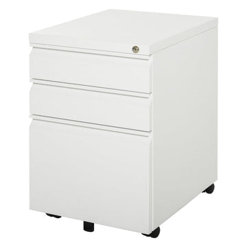 Stalen archiefkast met 3 laden | Kleur: Wit | Afmetingen: 39x48x60 cm