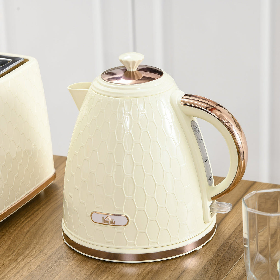 Waterkoker 2200W met filter en snelkoken | Kleur: Bruin