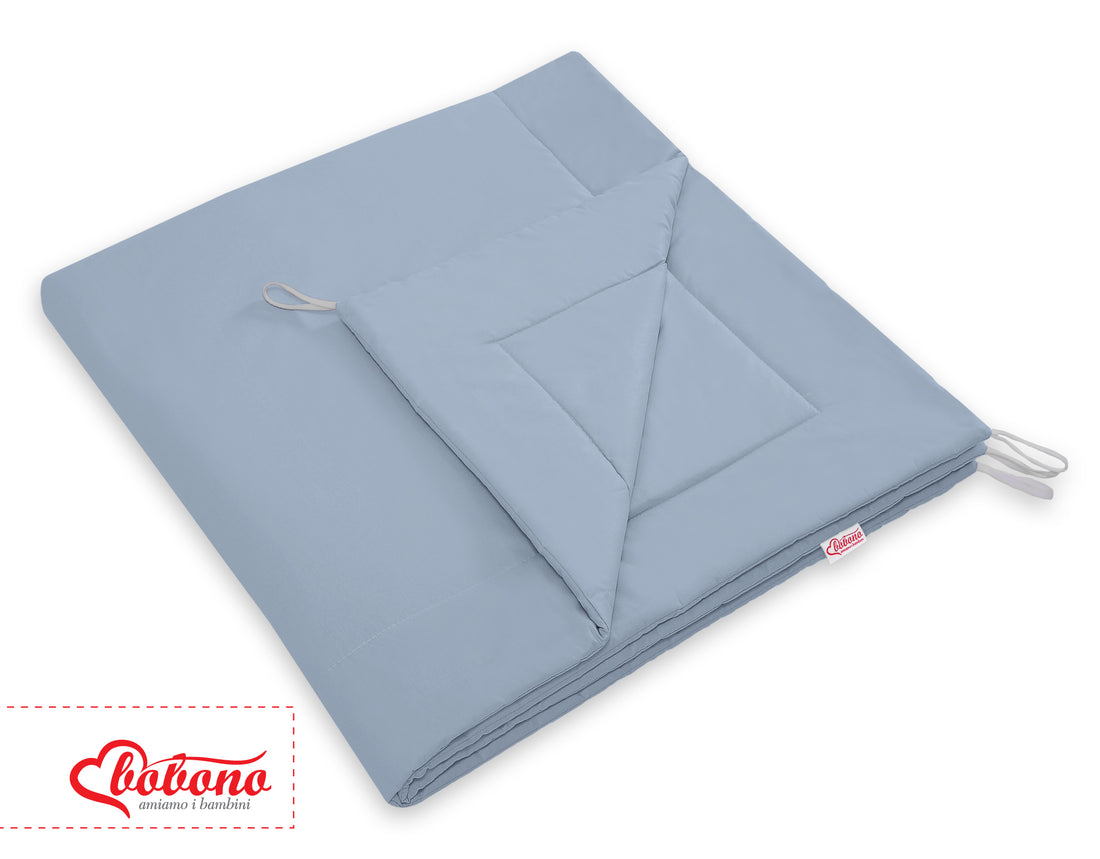 Dubbelsidig lekmatta - lekmatta - extra komfort - pastellfärgad - bomull - tvättbar