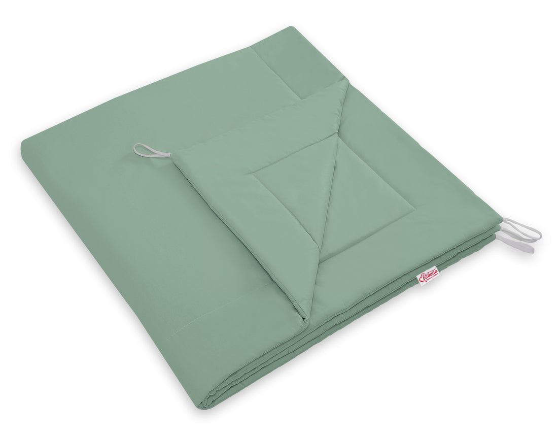 Tipitent voor kinderen - speeltent - met speelmat & veren, lichtgewicht en veilig, pastelgroen