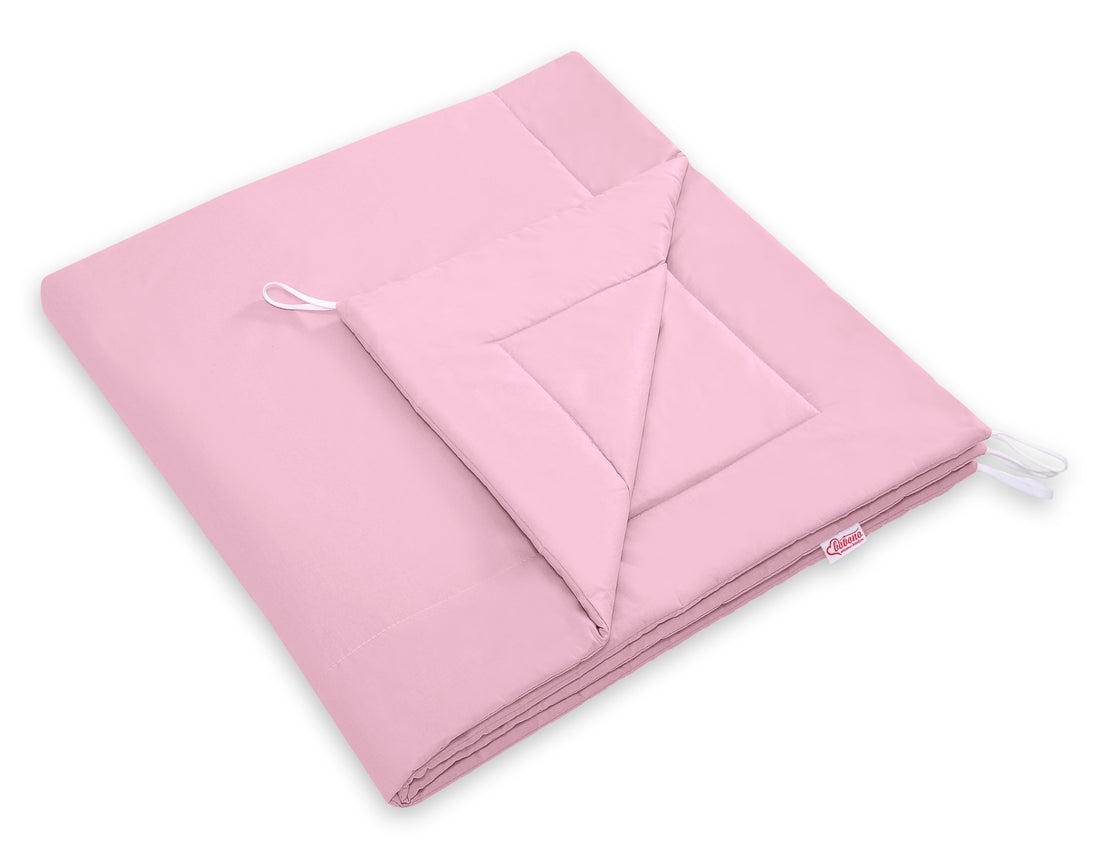 Rosa tipitält för barn – lektält – inkl. lekmatta och kuddar, lätt att fälla ihop