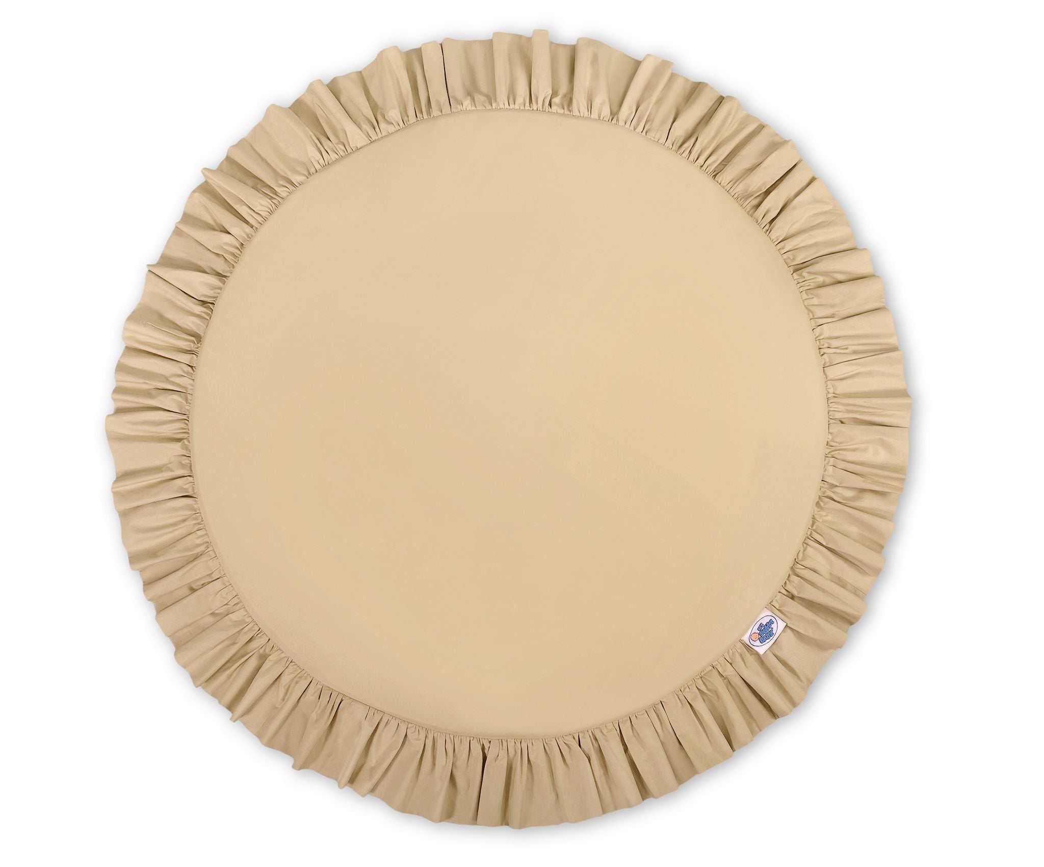 Beige speelkleed - babytapijt - zachte vulling beschermt tegen koude vloeren