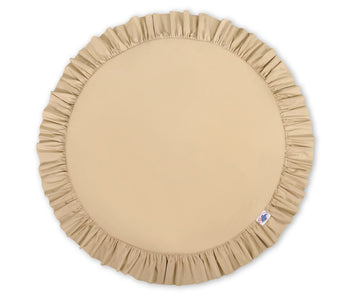 Beige speelkleed - babytapijt - zachte vulling beschermt tegen koude vloeren