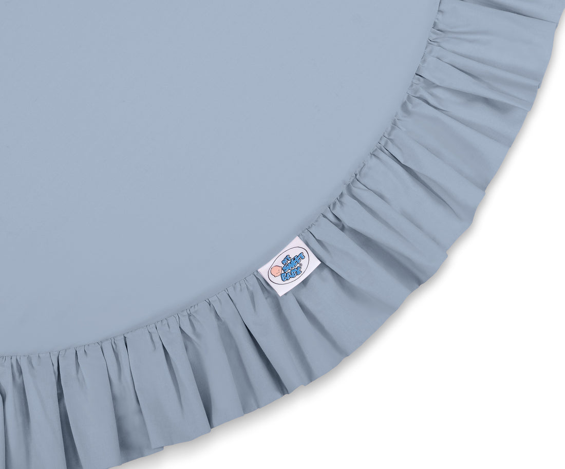 Lekmatta - golvmatta - Pastellblå - mjuk fyllning skyddar mot hårda golv