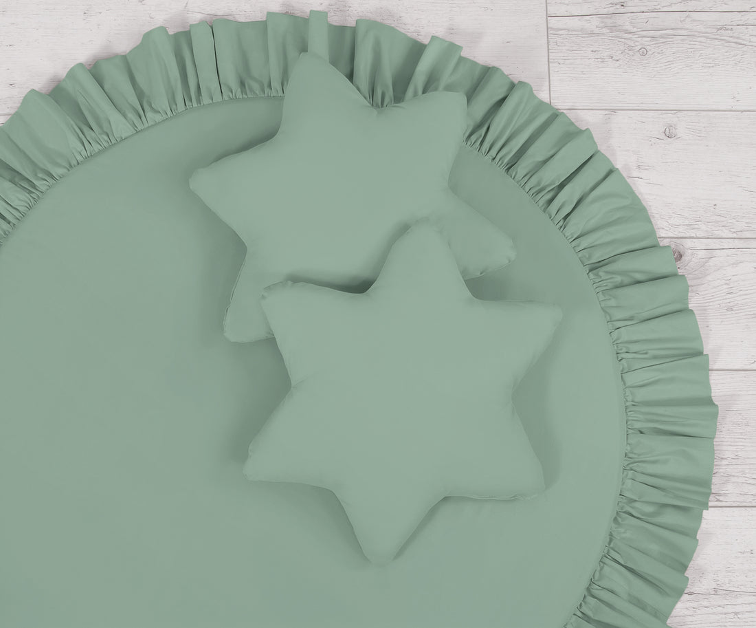 2-delige kussenset - sierkussens - optimale ondersteuning - pastelgroen