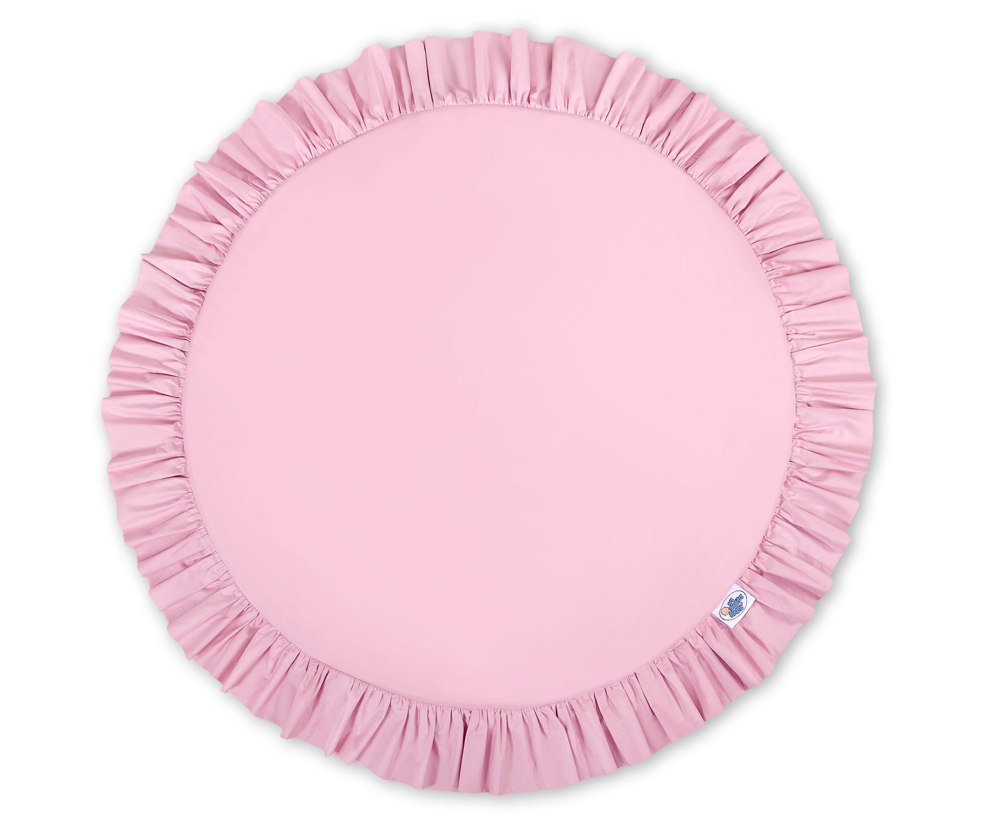 Vloerspeelmat - speelkleed - zachte vulling voor isolatie en comfort, roze, katoen, wasbaar