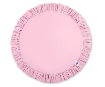 Vloerspeelmat - speelkleed - zachte vulling voor isolatie en comfort, roze, katoen, wasbaar