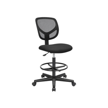 Bureaustoel met netrug – ergonomisch, draaibaar, zwart