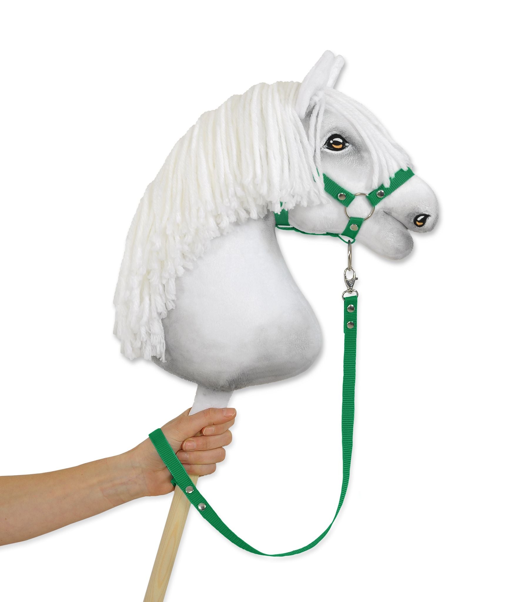 Tether voor hobby paard - bevestigingslijn - duurzaam & vuilafstotend, 64,5 cm, groen