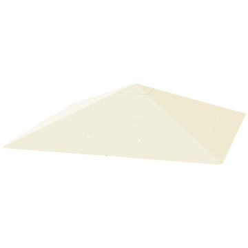 Paviljoendak 3x3 m, Oxford 600D | Kleur: Cremewit | Afmetingen: 298x298 cm