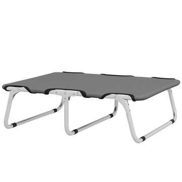 Opvouwbaar hondenbed voor kleine honden | Kleur: Grijs | Afmetingen: 58x71x20 cm