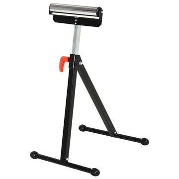 Verstelbare rolstandaard | Kleur: Zwart, zilver | Afmetingen: 50x44x68-110 cm