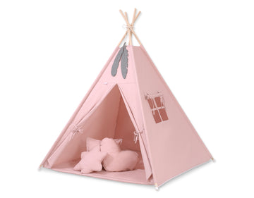 Tipi tent kinderen - speeltent - inclusief speelmat en kussens, lichtgewicht & opvouwbaar