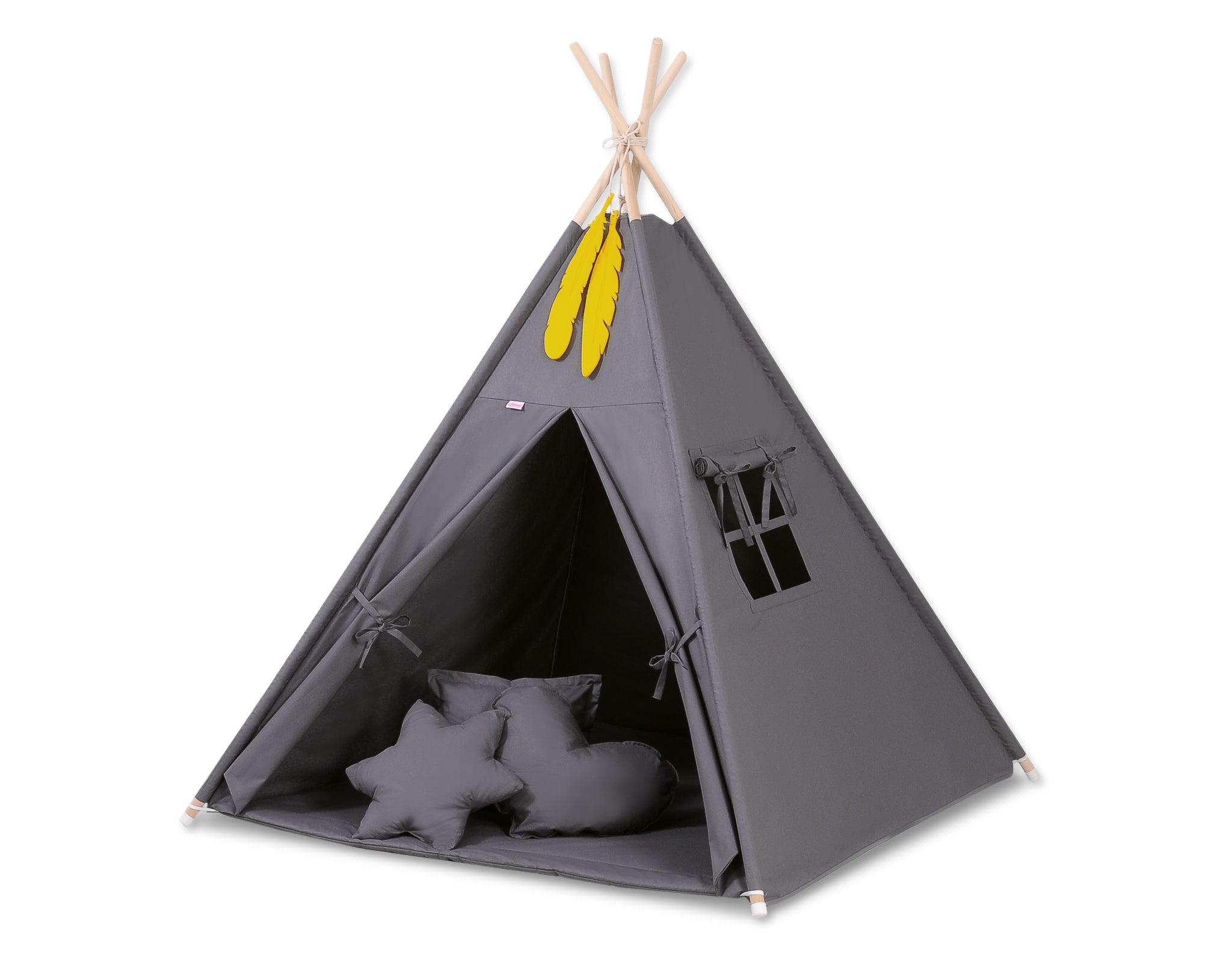 Teepee tent kinderen - speeltent - incl. speelmat & kussens - licht & makkelijk op te zetten