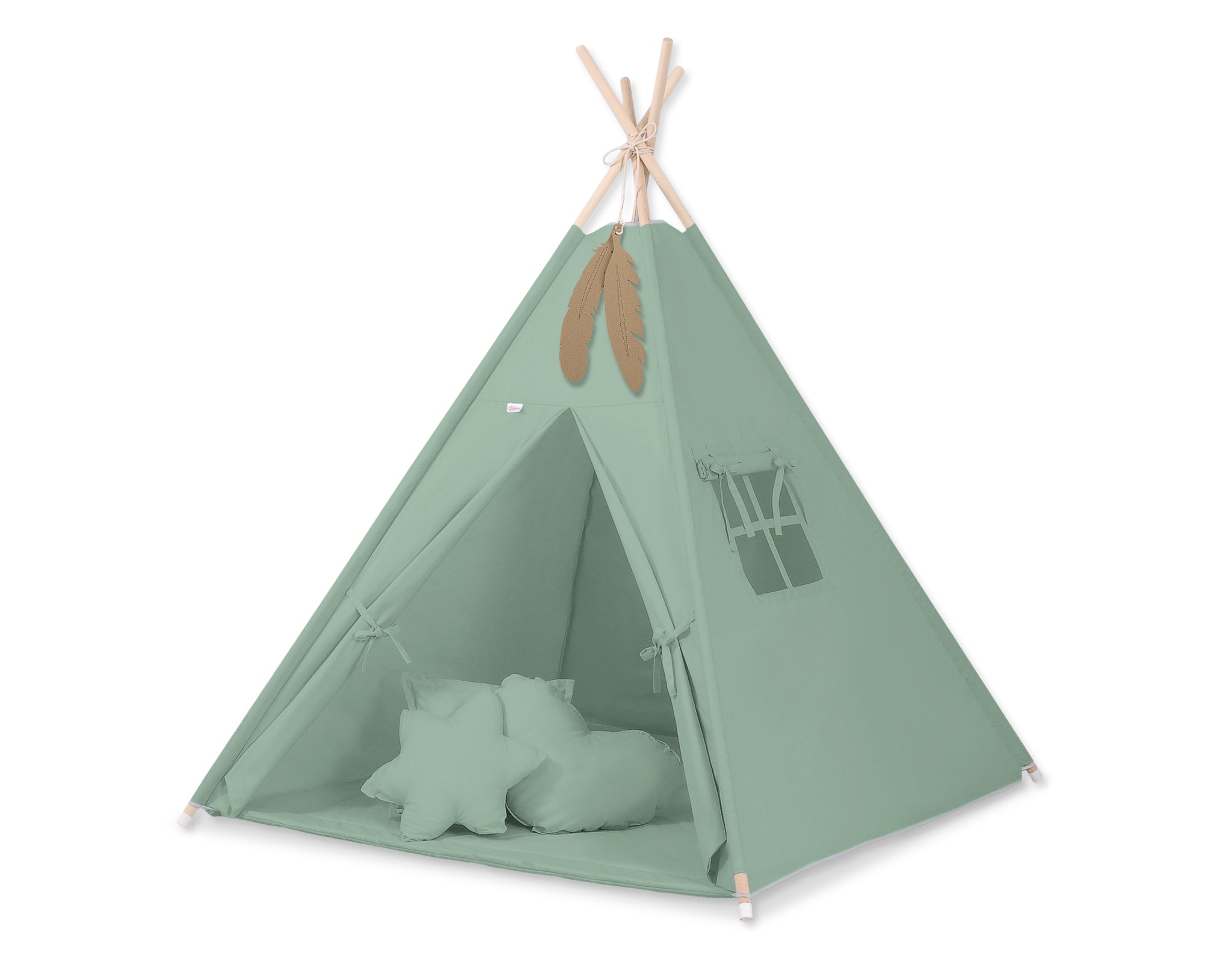 Tipi tent voor kinderen - speeltent - makkelijk op te zetten en wasbaar katoen, met speelmat en