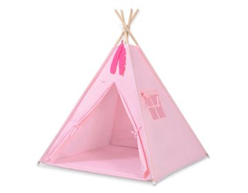 Teepee tent voor kinderen - speeltent - met speelmat & veren, stabiel en draagbaar