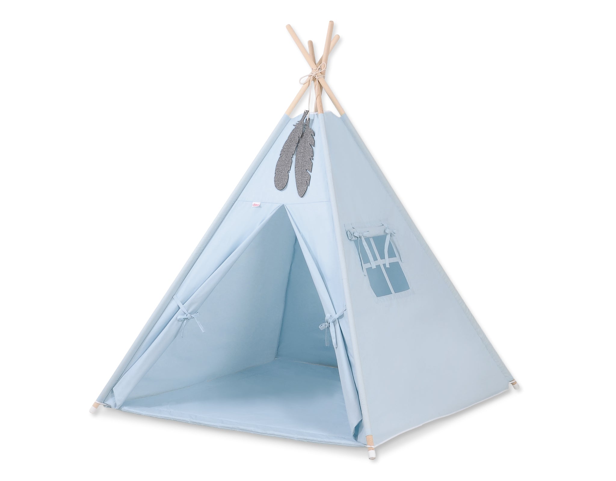 Teepee tent voor kinderen - speeltent - inclusief speelkleed, stabiel dennenhouten frame