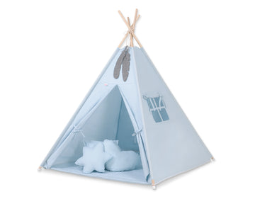 Tipi-tent voor kinderen - speeltent - met speelmat en kussens, lichtgewicht en inklapbaar