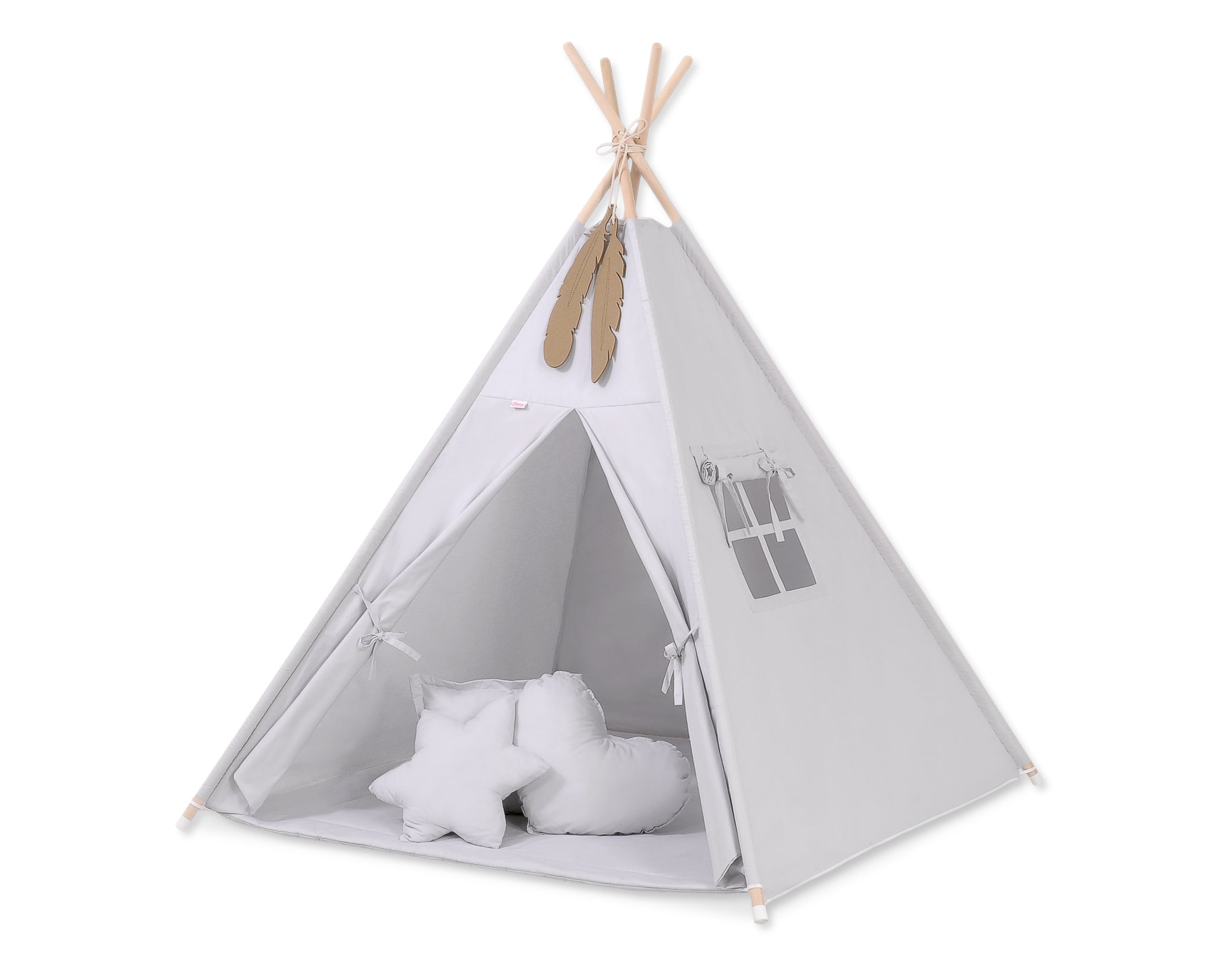 Tipi tent voor kinderen - speeltent - met speelmat & kussens, lichtgewicht en makkelijk opvouwbaar