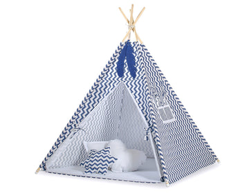 Teepee tent voor kinderen - speeltent - lichtgewicht en draagbaar, incl. decoratieve veren