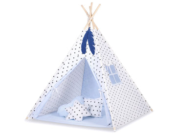 Tippi tent voor kinderen - speeltent - veilig & wasbaar katoen, incl. speelmat en kussens