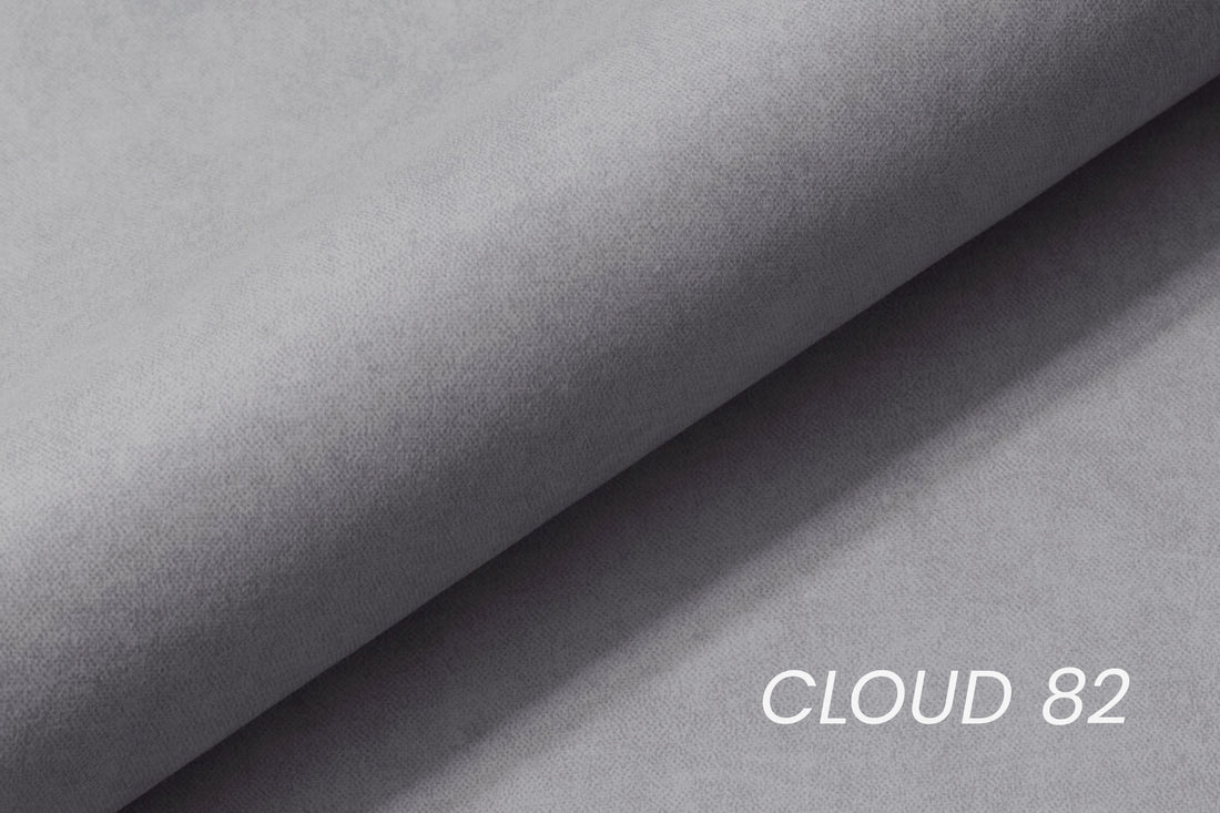 Elarias L Hoekbank met Slaapfunctie - Comfortabele Fluwelen Bank | Kleur: Grijs Cloud 82