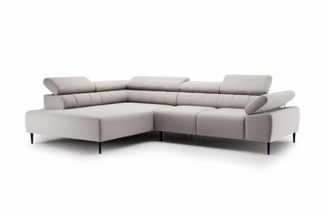 Taloria L Hoekbank Links met Elektrisch Uitschuifbare Zitting | Kleur: Beige Maya 01