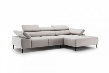 Taloria Mini Hoekbank Rechts met Elektrisch Uitschuifbare Zitting | Kleur: Beige