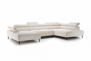 Taloria U II Hoekbank met Elektrisch Uitschuifbare Zitting | Kleur: Personaliseerbaar